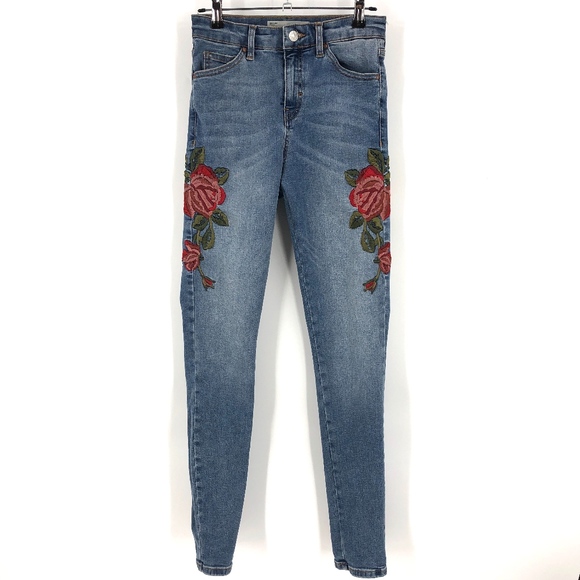 topshop washed black flap rip jamie jeans